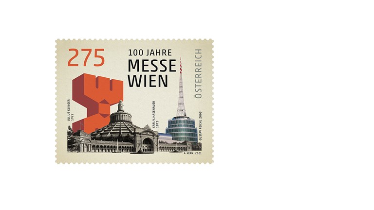Special stamp 100 years Vienna Fair